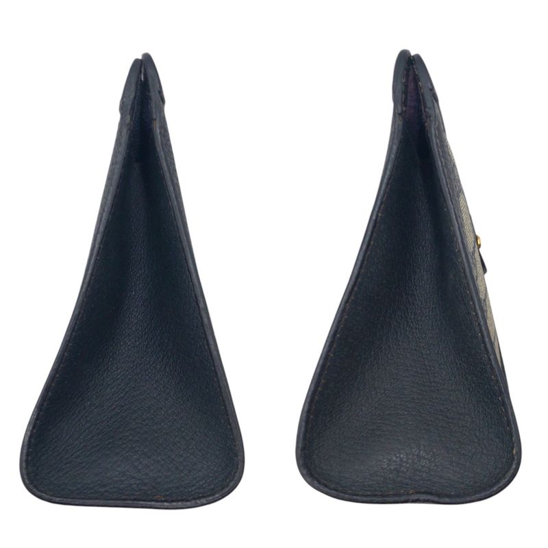 Gucci Shari Line Vintage Navy Beige 89.01 Clutch