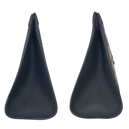 Gucci Shari Line Vintage Navy Beige 89.01 Clutch