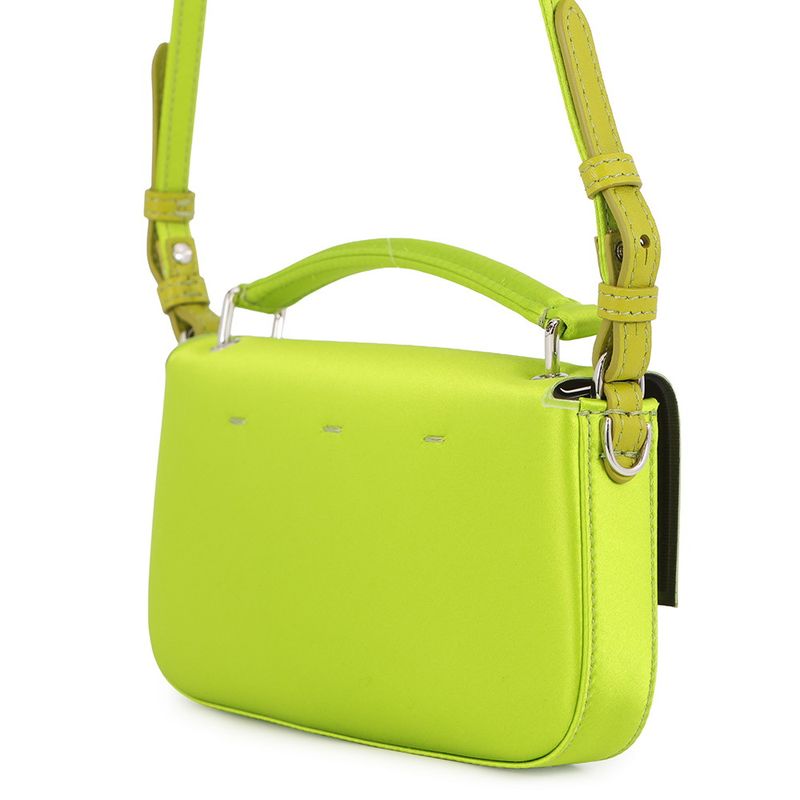 Fendi Shoulder Bag Baguette Phone Pouch 2-Way Light Green-brown