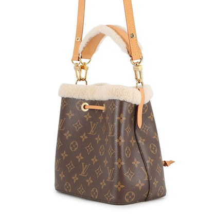 Louis Vuitton Handbag Monogram Shearling NeoNoe BB 2-Way