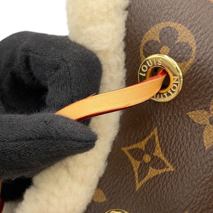 Louis Vuitton Handbag Monogram Shearling NeoNoe BB 2-Way