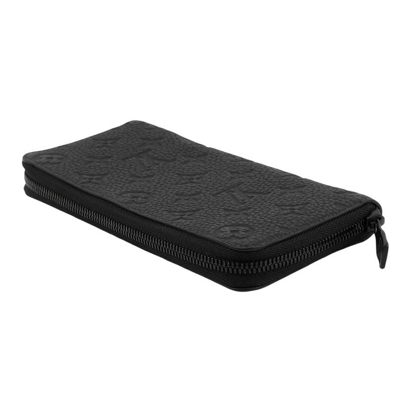 Louis Vuitton Wallet Monogram Taurillon Leather Zippy Vertical Noir Black