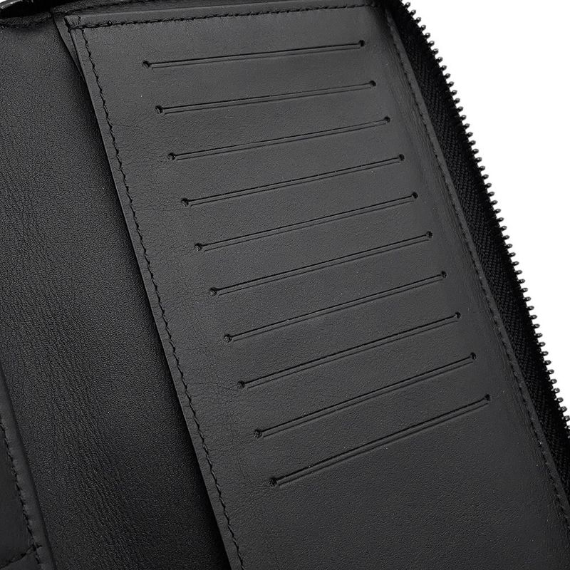 Louis Vuitton Wallet Monogram Taurillon Leather Zippy Vertical Noir Black