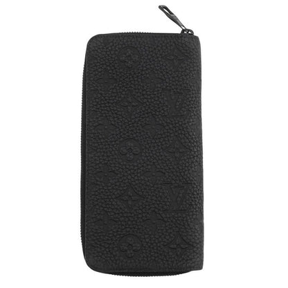 Louis Vuitton Wallet Monogram Taurillon Leather Zippy Vertical Noir Black
