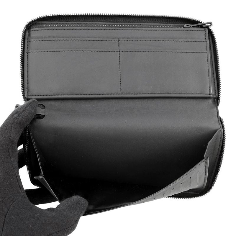 Louis Vuitton Wallet Monogram Taurillon Leather Zippy Vertical Noir Black