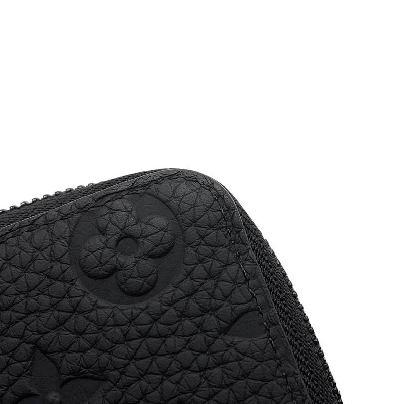 Louis Vuitton Wallet Monogram Taurillon Leather Zippy Vertical Noir Black