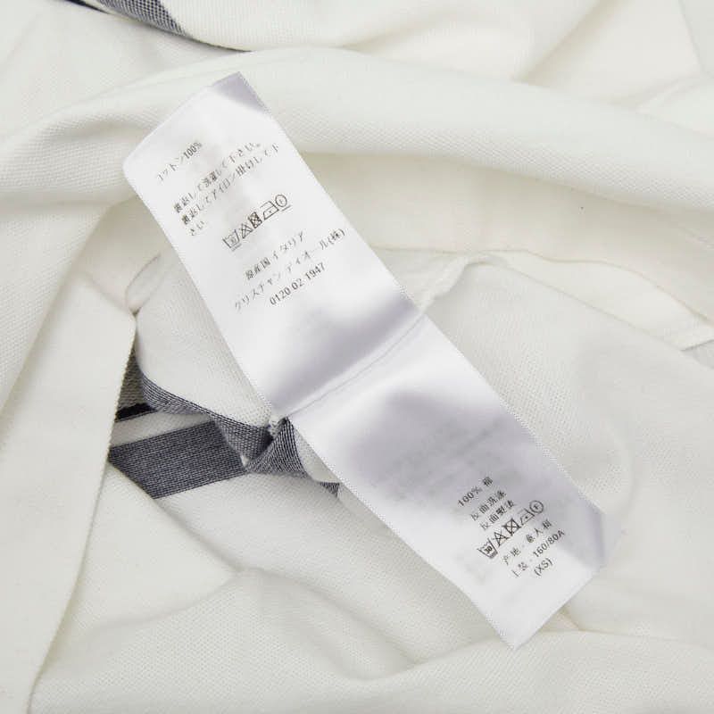 Dior Logo Polo Shirt XS White Multicolor Cotton Jersey