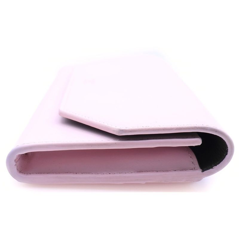 Balenciaga Envelope Slim Continental Wallet Pink Leather