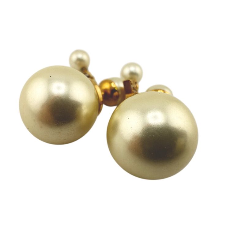 Dior Christian Star Clover Asymmetric Earrings