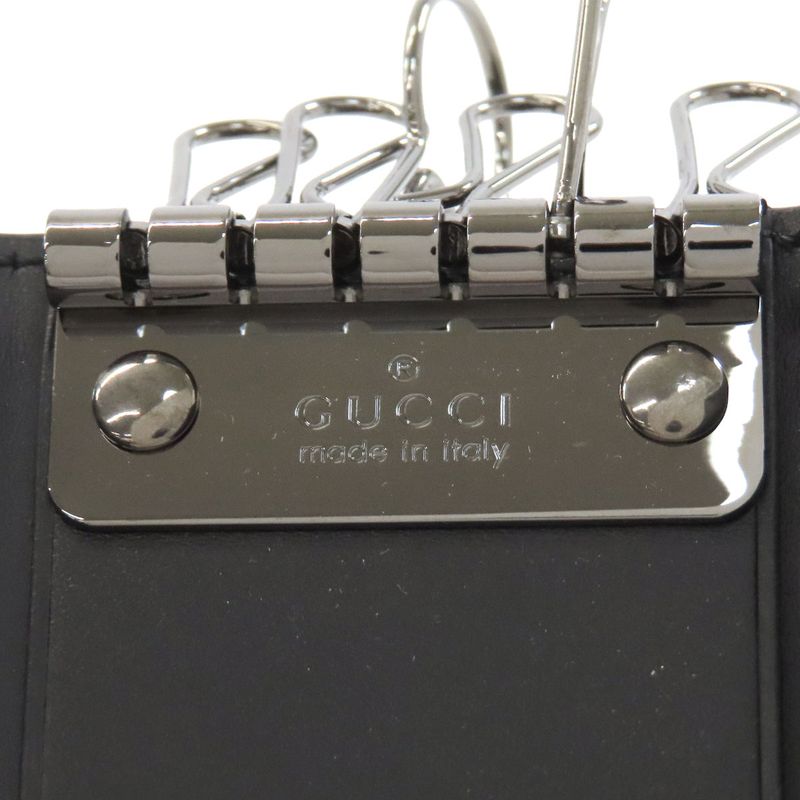 Gucci GG Signature Guccissima Key Case Leather