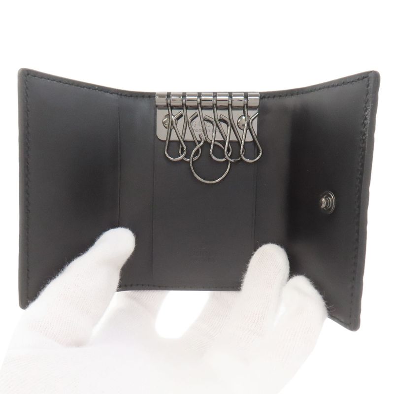 Gucci GG Signature Guccissima Key Case Leather