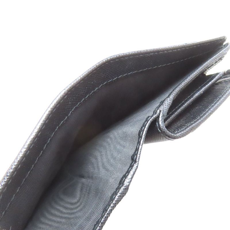 Prada Lip Charm Bifold Wallet Saffiano