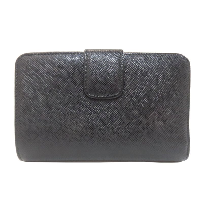 Prada Lip Charm Bifold Wallet Saffiano