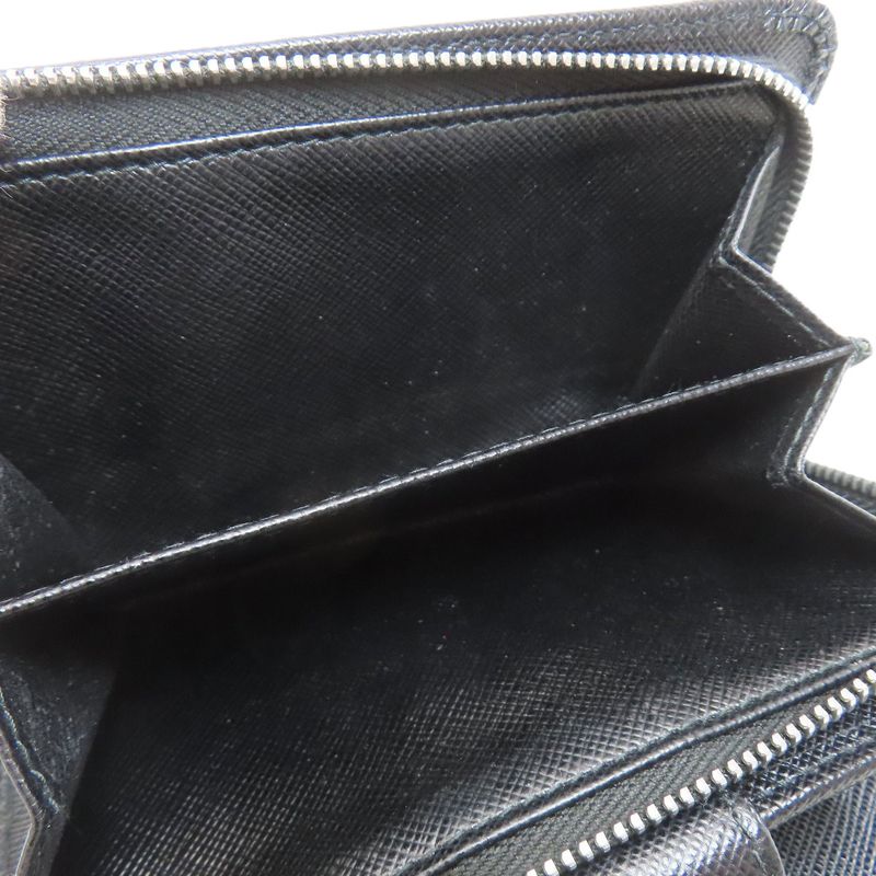 Prada Lip Charm Bifold Wallet Saffiano