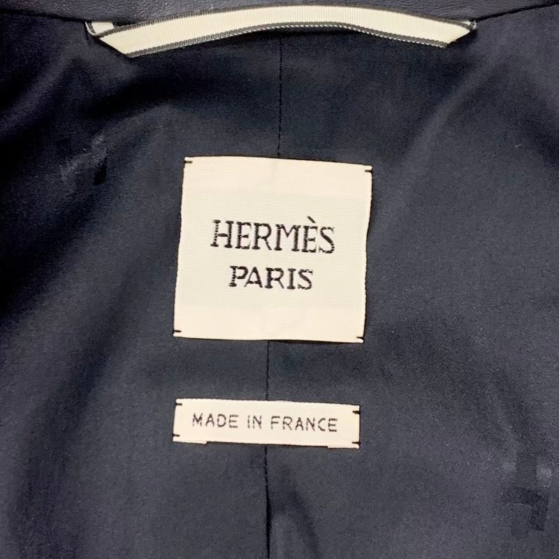 Hermes Set Suit Wool Orange Black White Jacket Skirt Check