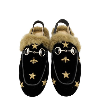 Gucci Sandals Suede Black