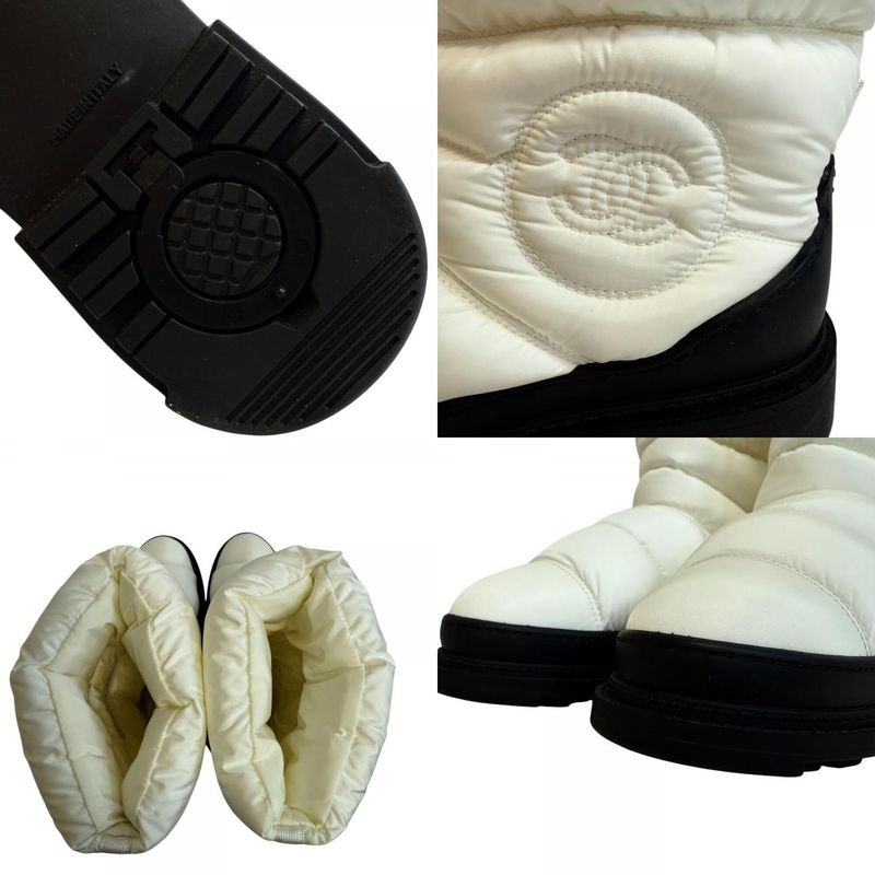 Chanel Snow Boots White