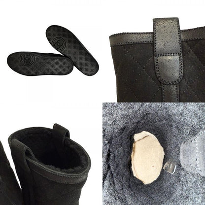 Chanel Quilted Boots Black