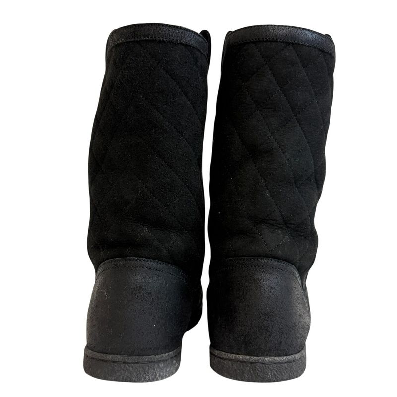 Chanel Quilted Boots Black