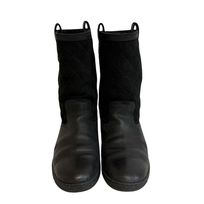 Chanel Quilted Boots Black
