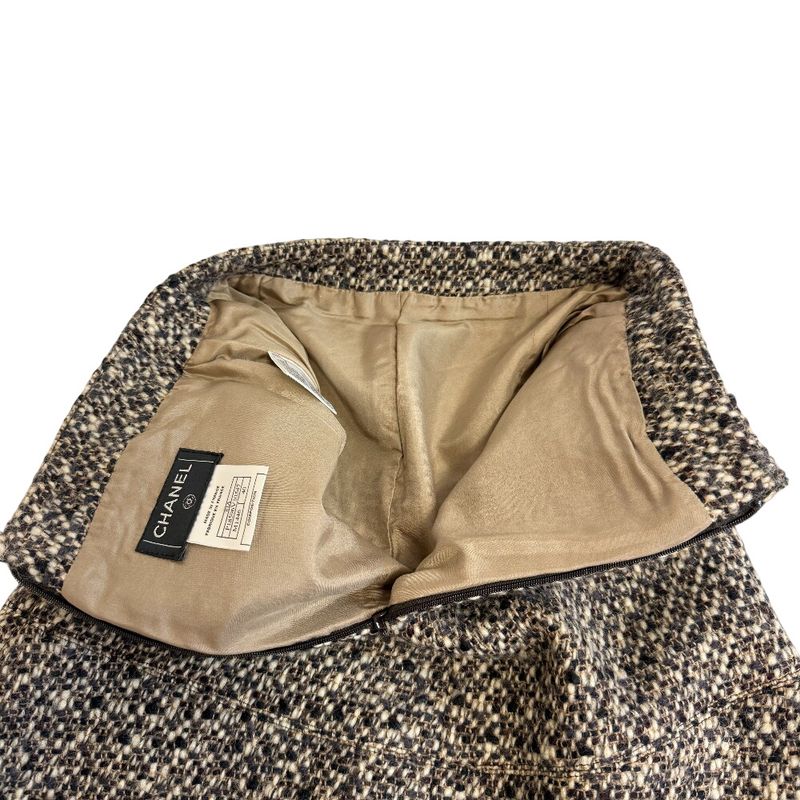 Chanel Skirt Silk Wool