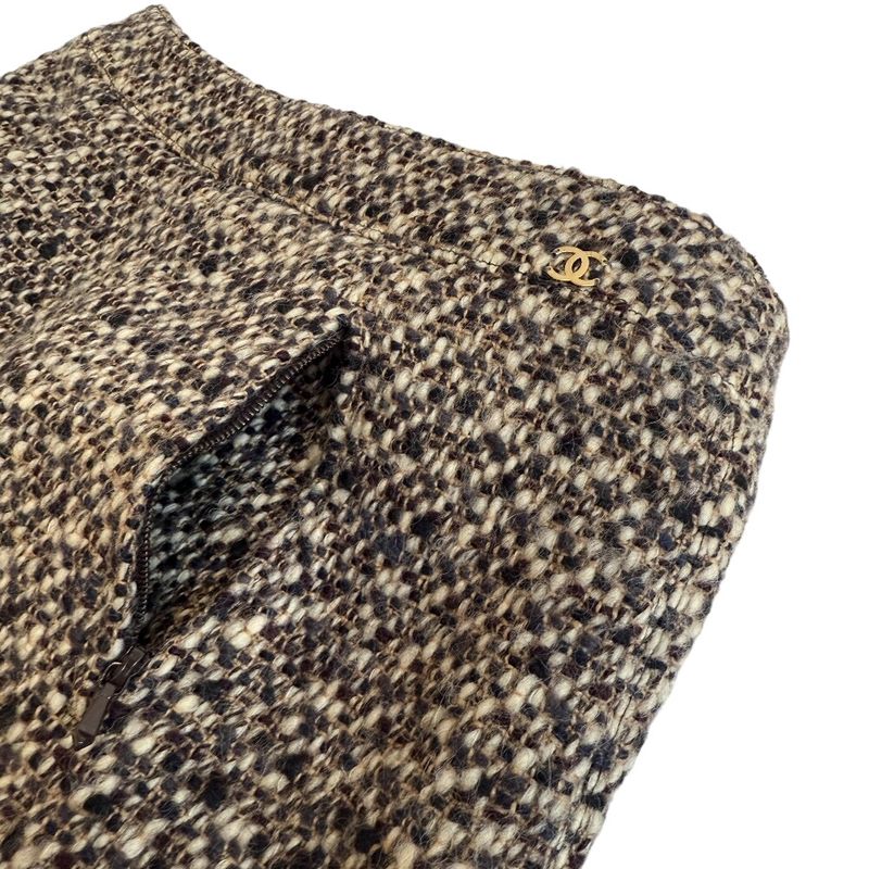 Chanel Skirt Silk Wool