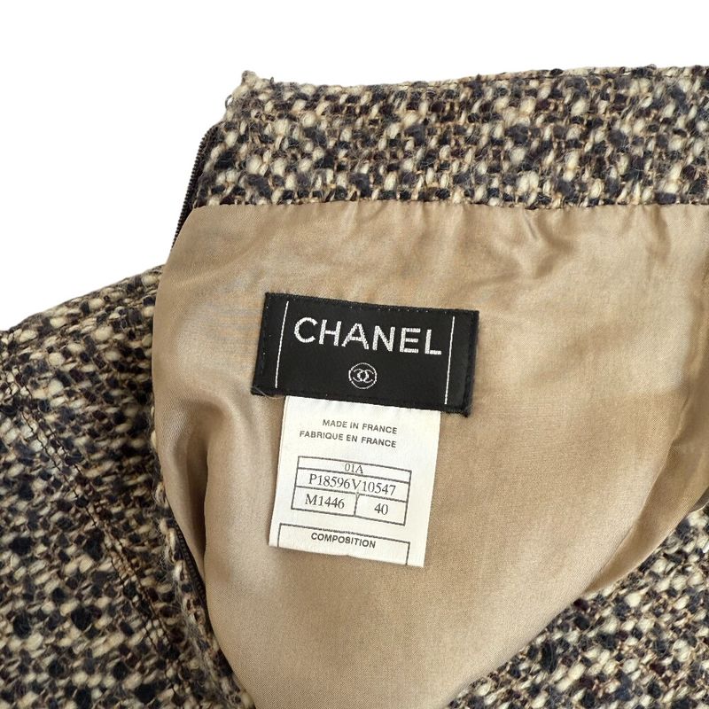 Chanel Skirt Silk Wool