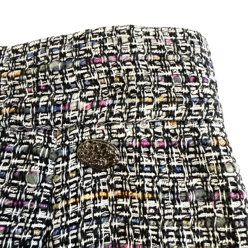 Chanel Wool Skirt Gray