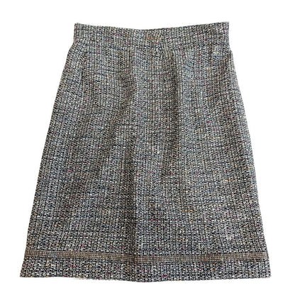 Chanel Wool Skirt Gray