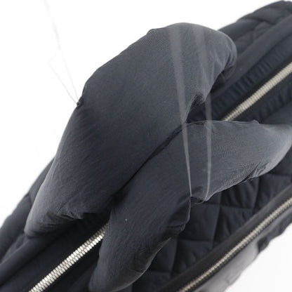 Chanel Coco Cocoon Quilted Nylon Black Boston Bag