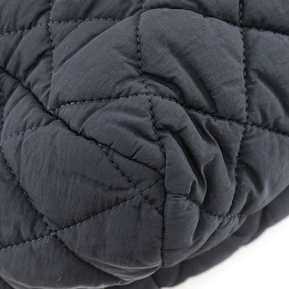 Chanel Coco Cocoon Quilted Nylon Black Boston Bag