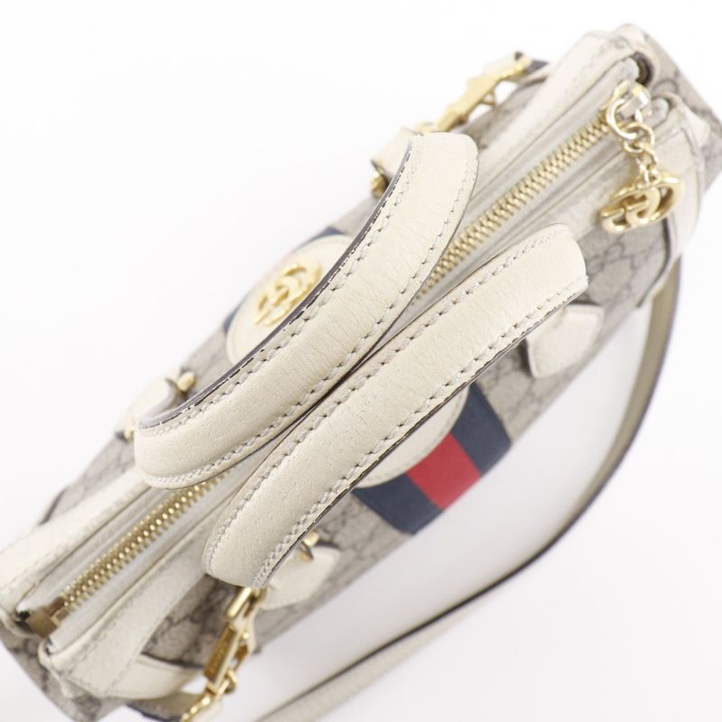 Gucci Off Dias Small 2-Way Shoulder GG Supreme Canvas Beige