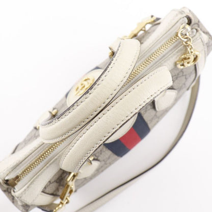 Gucci Off Dias Small 2-Way Shoulder GG Supreme Canvas Beige