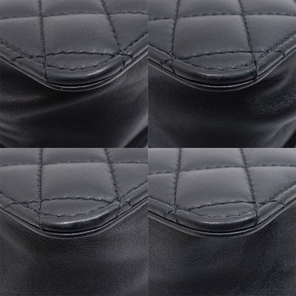 Chanel Chain Shoulder Bag 2-Way Quilted CC Logo Lambskin