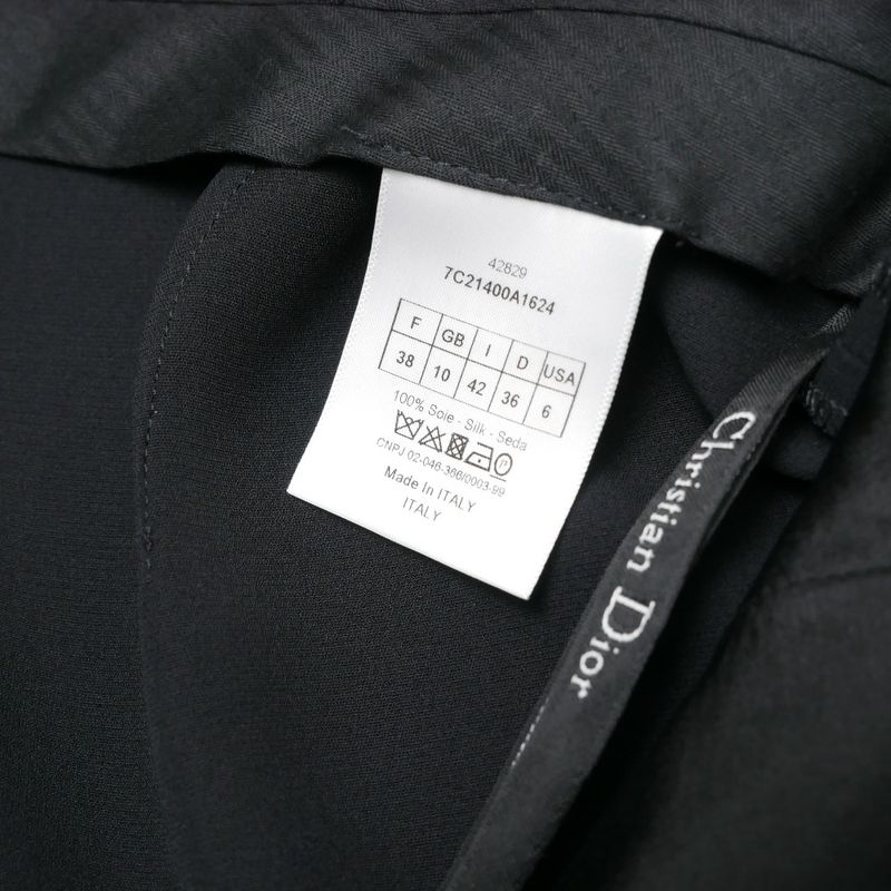 Dior Pants 42 Silk Black