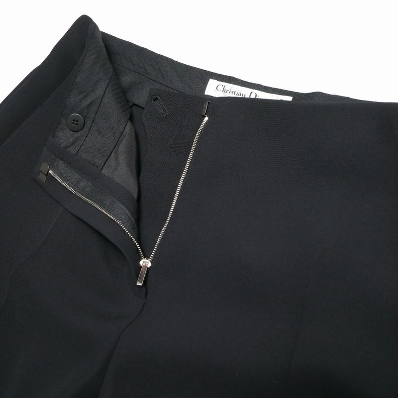 Dior Pants 42 Silk Black