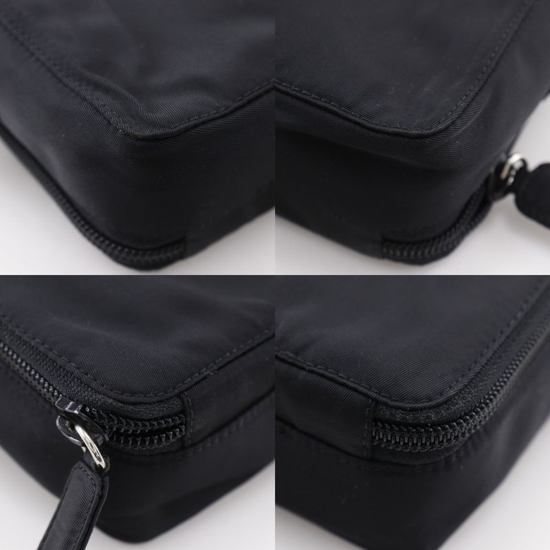 Prada Wallet Shoulder Nylon Nero Black
