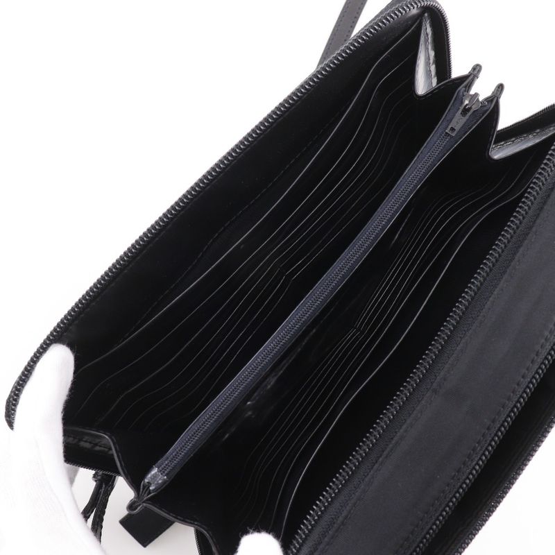 Prada Wallet Shoulder Nylon Nero Black