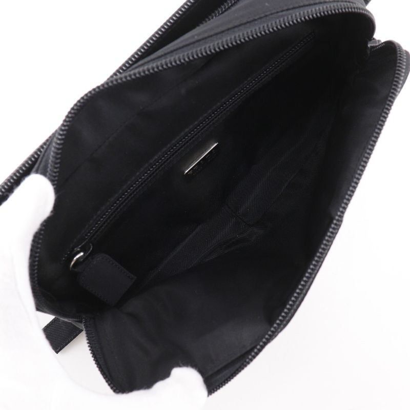 Prada Wallet Shoulder Nylon Nero Black