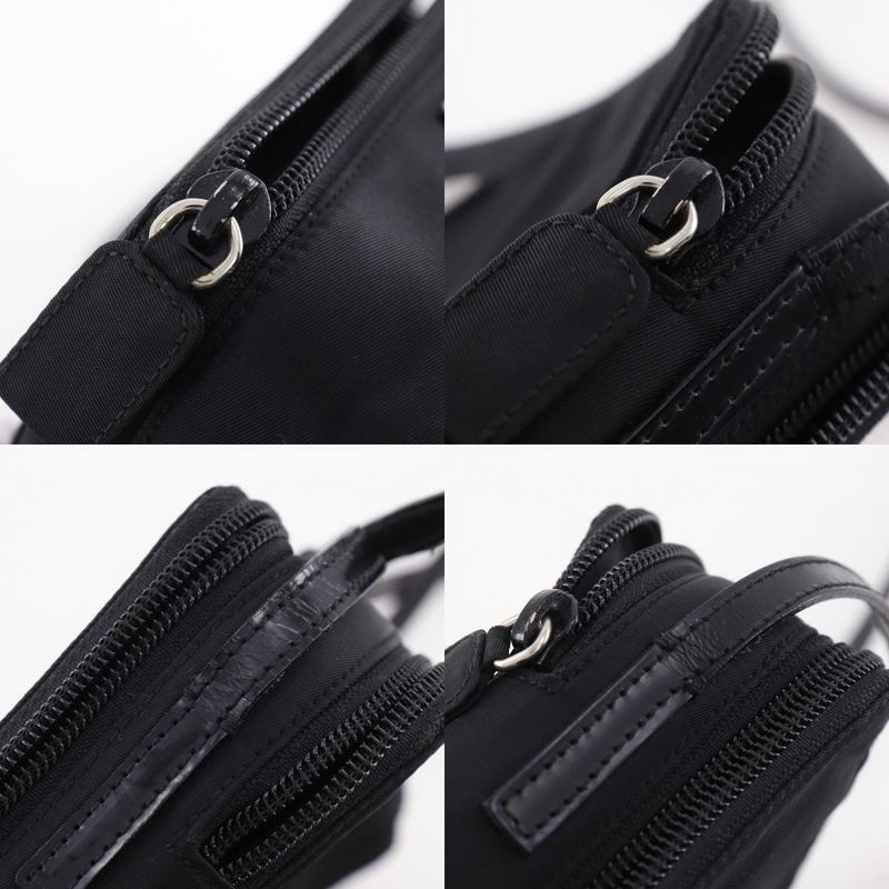 Prada Wallet Shoulder Nylon Nero Black