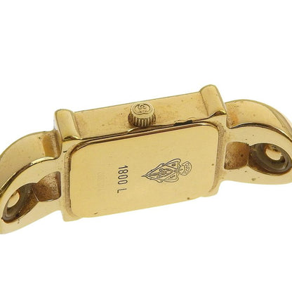 Gucci Gold Plated Quartz Analog Display White Dial Watch