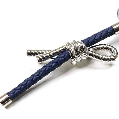 Hermes Brooch Full Vore Swift Linen Blue Navy Blue Flower