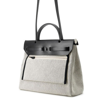 Hermes Herbag Zip PM Pegasus Pop Black Blue Indigo Ecru Silver Black Blue-indigo Ecru
