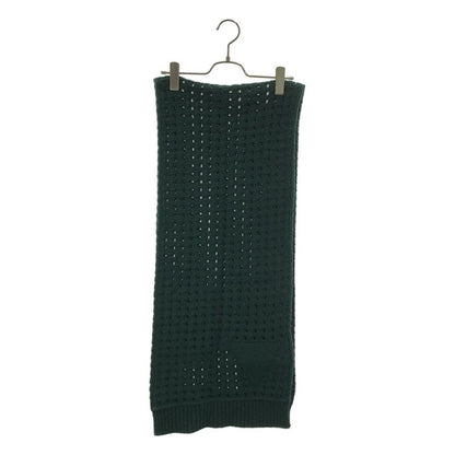 Bottega Veneta Logege Knit Muffler Dark Green Scarf