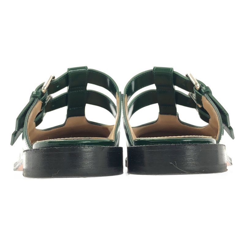 Loewe Campo Mary Jane Mule Sandals 39 Green