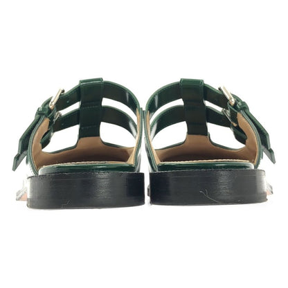 Loewe Campo Mary Jane Mule Sandals 39 Green