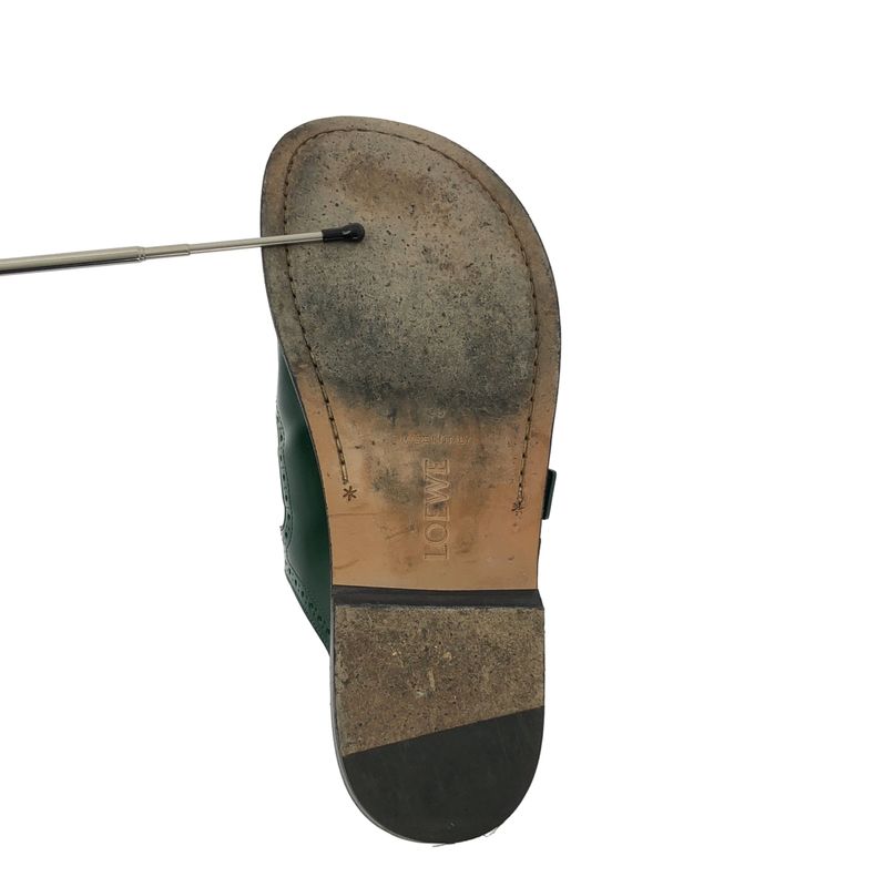 Loewe Campo Mary Jane Mule Sandals 39 Green