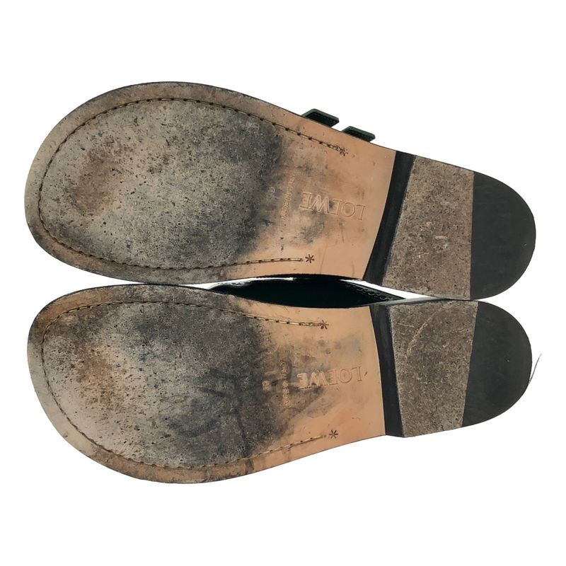 Loewe Campo Mary Jane Mule Sandals 39 Green