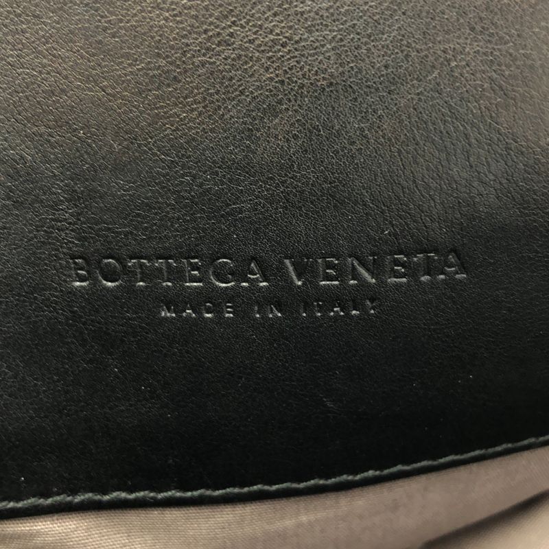 Bottega Veneta Intrecciato Leather Bree Business Bag Black
