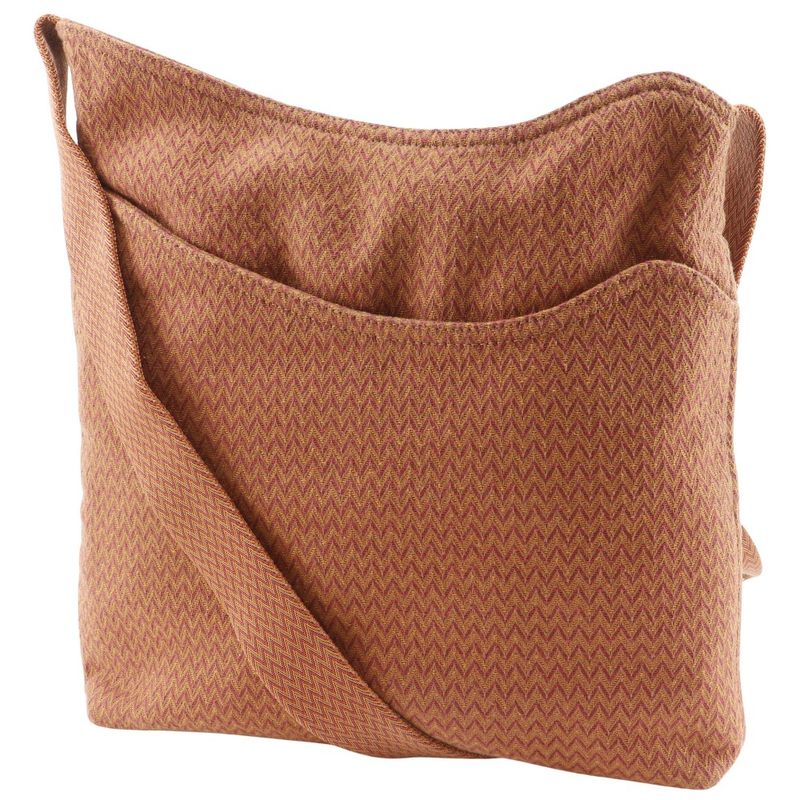 Hermes Sac de Pansage Canvas Orange Shoulder Bag